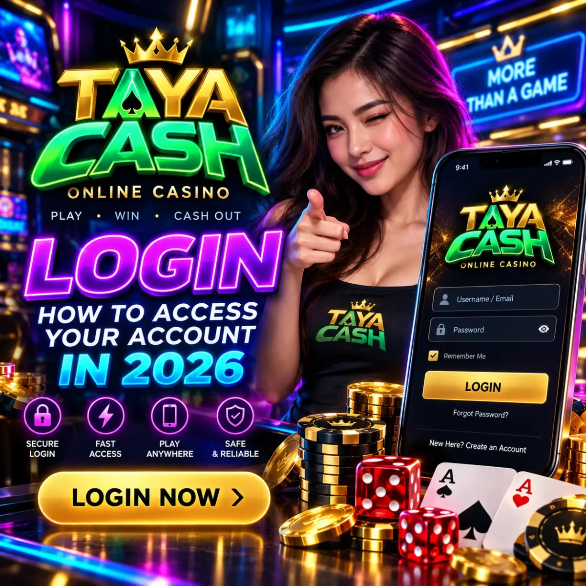 Taya Cash account access — Taya Cash Login